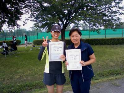 07/03(土) 女子ダブルス 超初級 優勝＜富士見市運動公園＞