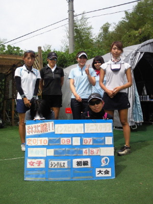 09/07(火) 女子シングルス 初級＜インスピリッツテニスクラブ＞