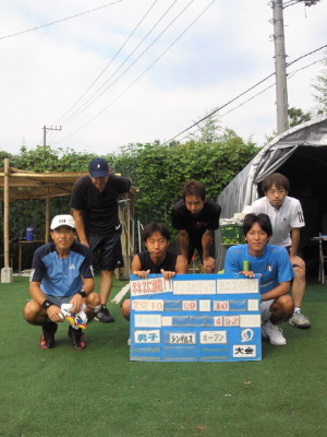 09/10(金) 男子シングルス オープン＜インスピリッツテニスクラブ＞