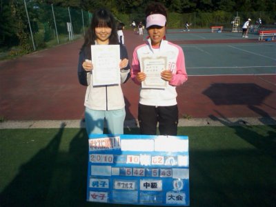 10/02(土) TENNIS SUPPORT CUP 女子ダブルス 中級 賞品付 優勝＜インスピリッツテニスクラブ＞