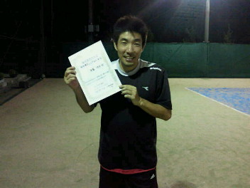  08/28(日) 男子シングルス オープン 優勝＜オールウェイズテニスクラブ＞