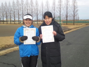 01/22(日) 女子ダブルス 初中級 優勝＜大宮運動場＞