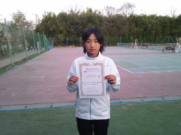 02/03(日) 小学生男女混合シングルス 中級 優勝<インスピリッツテニスクラブ>
