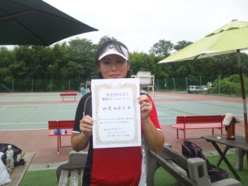10/01(火) 女子シングルス オープン 優勝＜インスピリッツテニスクラブ＞