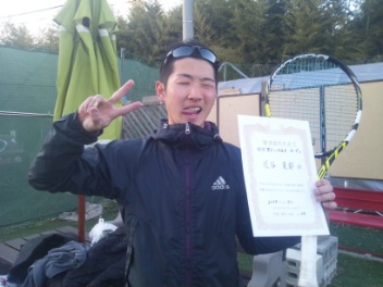 01/31(金) 男子シングルス オープン 優勝＜インスピリッツテニスクラブ＞