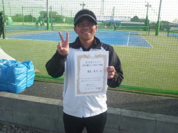 02/26(水) 男子シングルス 初級 優勝＜オールウェイズテニスクラブ＞