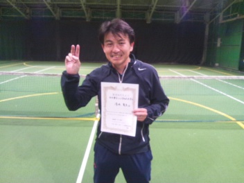 03/23(日) 男子シングルス オープン 優勝＜トマトインドアテニスクラブ＞