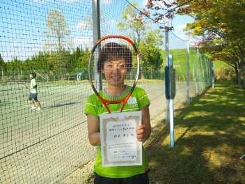 10/24(金) 女子シングルス 初級 優勝＜秋ヶ瀬公園＞