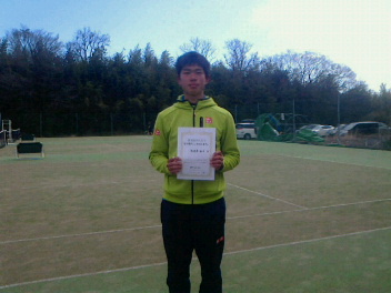 02/21(火) 男子シングルス オープン 優勝＜インスピリッツテニスクラブ＞