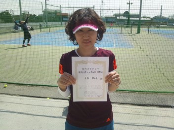 03/29(水) 女子シングルス 初中級 優勝＜ALWAYS TENNIS SCHOOL＞