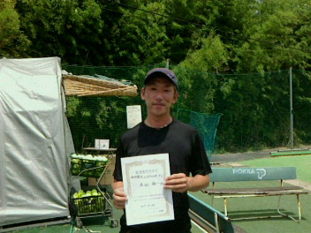 07/28(金) 男子シングルス オープン 優勝＜インスピリッツテニスクラブ＞