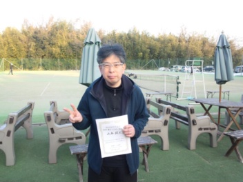 01/29(月) 男子シングルス 初級 優勝＜インスピリッツテニスクラブ＞