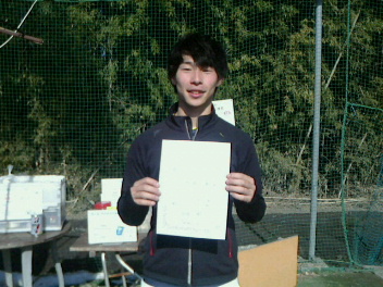 01/31(水) 男子シングルス オープン 優勝＜インスピリッツテニスクラブ＞