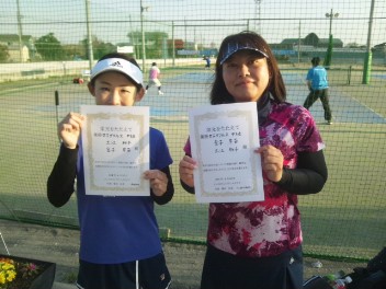 03/25(日) 女子ダブルス 中級 優勝＜ALWAYS TENNIS SCHOOL＞