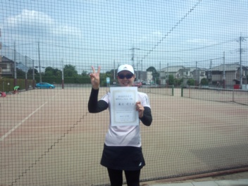 05/29(火) 女子シングルス 中級 優勝＜東大宮テニスクラブ＞