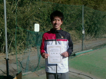 12/28(金) 男子シングルス オープン 優勝＜インスピリッツテニスクラブ＞