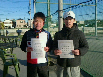 12/30(日) 男子ダブルス 中級 優勝＜ALWAYS TENNIS SCHOOL＞