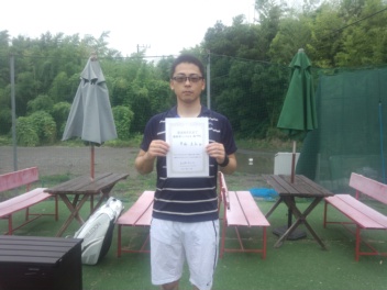07/01(月) 男子シングルス 初中級 優勝＜インスピリッツテニスクラブ＞