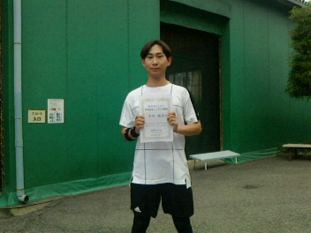07/03(水) 男子シングルス 初級 優勝＜トマトインドアテニスクラブ＞