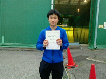 07/05(金) 男子シングルス オープン 優勝＜トマトインドアテニスクラブ＞