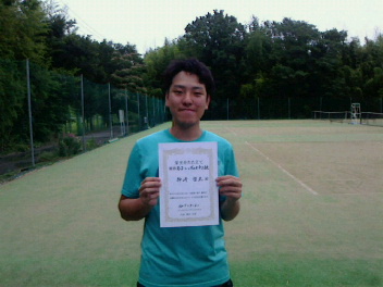 07/05(金) 男子シングルス 中上級 優勝＜インスピリッツテニスクラブ＞