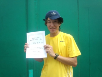 07/08(月) 男子シングルス 中級 優勝＜トマトインドアテニスクラブ＞