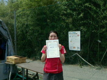 05/03(日) 女子シングルス オープン 優勝＜インスピリッツテニスクラブ＞
