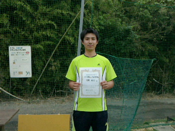 05/29(金) 男子シングルス 初中級 優勝＜インスピリッツテニスクラブ＞