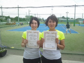 06/28(日) 女子ダブルス 初中級 優勝＜ALWAYS TENNIS SCHOOL＞