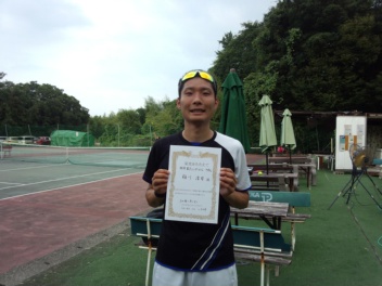 09/02(金) 男子シングルス 中級 優勝＜インスピリッツテニスクラブ＞