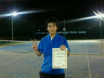 09/25(日) 男子シングルス 中級 優勝＜ALWAYS TENNIS SCHOOL＞