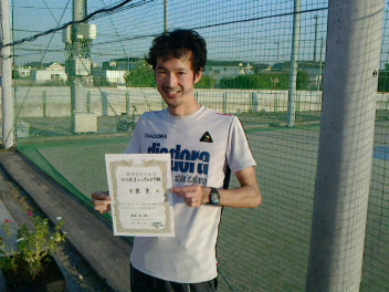 10/26(水) 男子シングルス 中級 優勝＜ALWAYS TENNIS SCHOOL＞