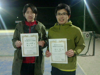 12/30(金) 男子ダブルス 初級 優勝＜ALWAYS TENNIS SCHOOL＞