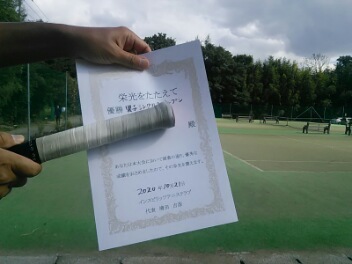 10/21(水) 男子シングルス オープン 優勝＜インスピリッツテニスクラブ＞