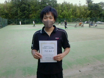 06/23(水) 男子シングルス 中級 優勝＜インスピリッツテニスクラブ＞