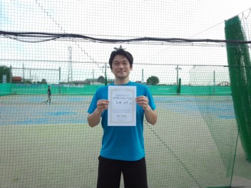 08/25(水) 男子シングルス 中上級 優勝＜ALWAYS TENNIS SCHOOL＞