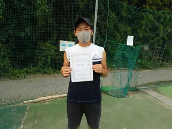 08/26(木)男子シングルス 中上級 優勝＜インスピリッツテニスクラブ＞