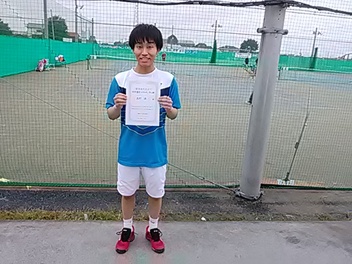 10/27(水) 男子シングルス 中上級 優勝＜ALWAYS TENNIS SCHOOL＞