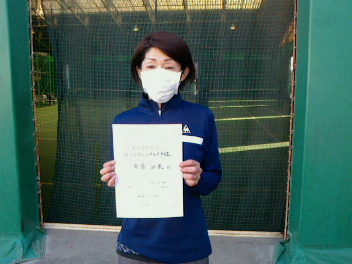 01/24(火) 女子シングルス中級優勝＜トマトインドアテニスクラブ＞