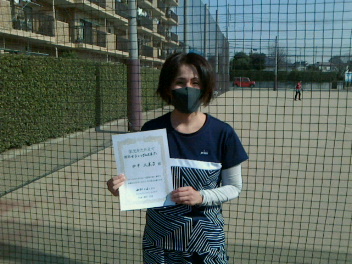 03/01(火) 女子シングルスオープン優勝＜東大宮テニスクラブ＞