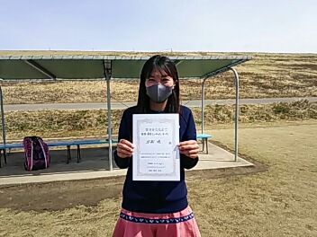 03/21(月) 女子シングルス オープン 優勝＜大宮運動場＞