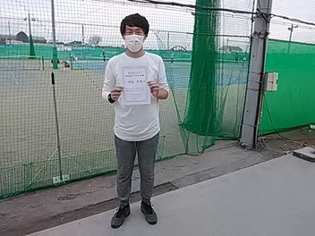 03/23(水) 男子シングルス 初級 優勝＜ALWAYS TENNIS SCHOOL＞