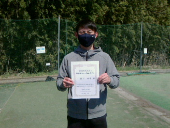 03/24(木) 男子シングルスオープン優勝＜インスピリッツテニスクラブ＞
