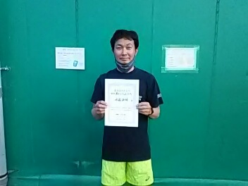04/22(金) 男子シングルス オープン 優勝＜トマトインドアテニスクラブ＞